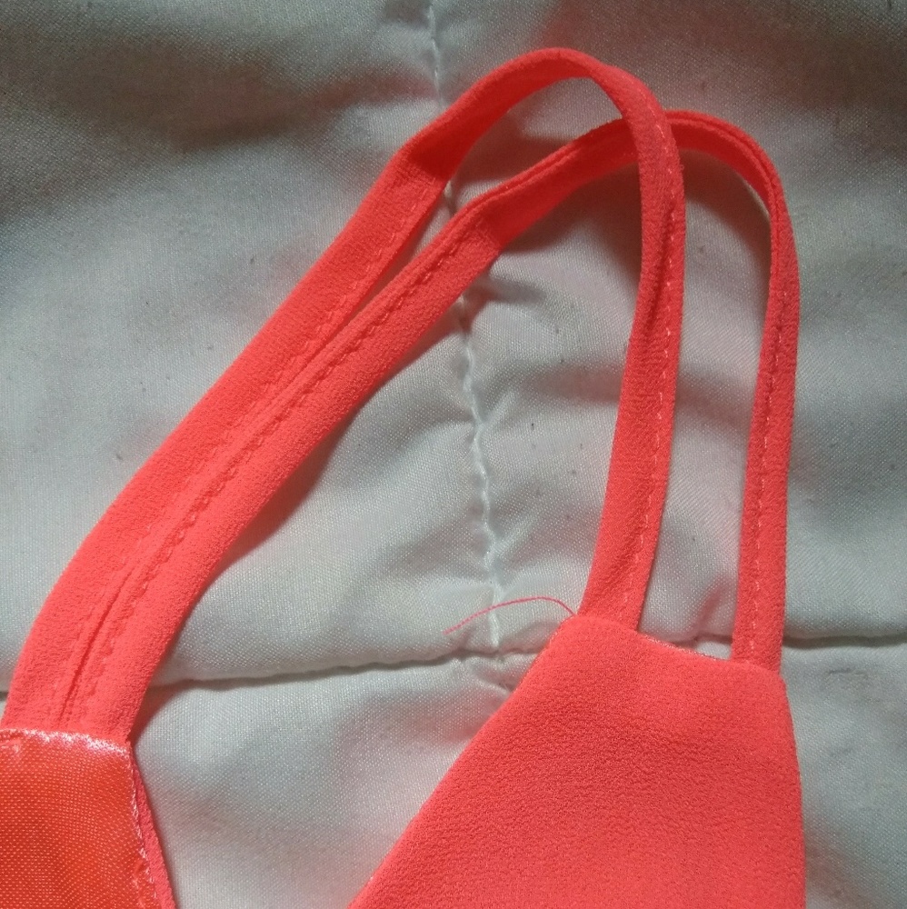Hot Coral Summer Sundress - Picture 3 of 6